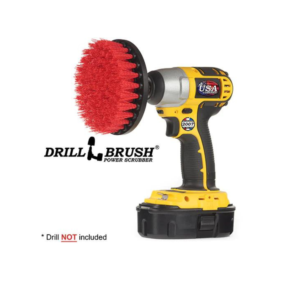 drill brush rouge rigide