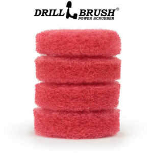 pad abrasif drill brush rouge